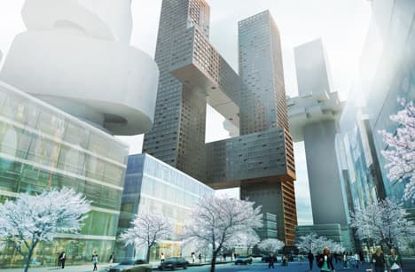 dezeen_Cross-Towers-by-BIG_5