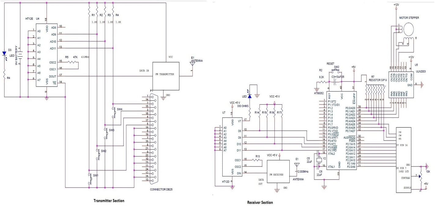 RF based Wireless Motro using parallel port