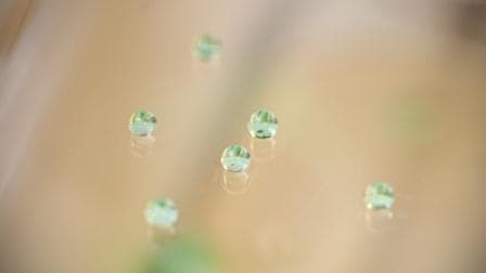 Superhydrophobic water droplets