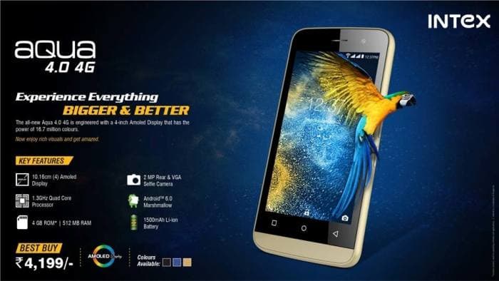 Intex Aqua 4.0 4G