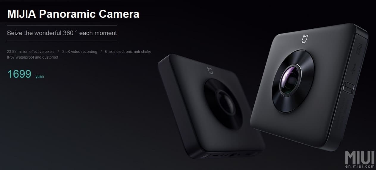 Xiaomi mijia hot sale panoramic camera