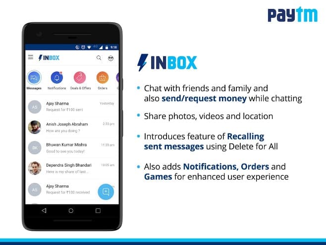 Paytm Inbox