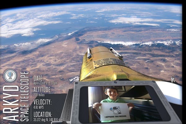 ARKYD Space Selfie